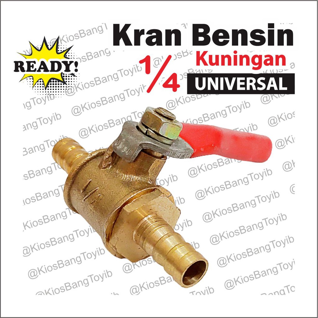 Kran Keran Bensin Motor Universal Kuningan 1/4