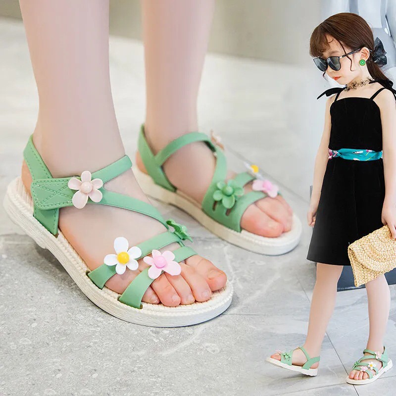 plazababyku FLORENCY CUTE 638+1 Sandal Anak Perempuan Bahan Karet Model Lucu 3-8 Tahun Import