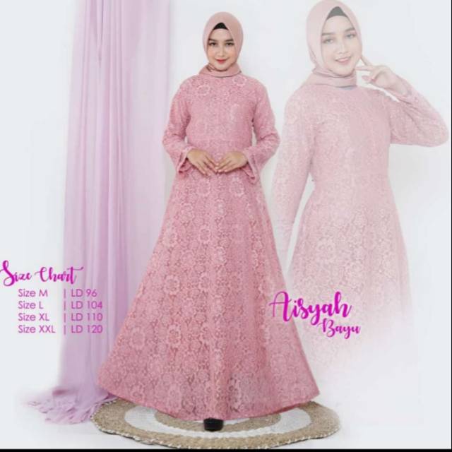 Gamis Aisyah Brukat Dress