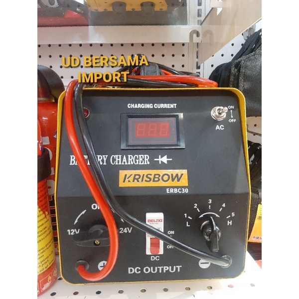 krisbow battery charger aki cas aki 30A