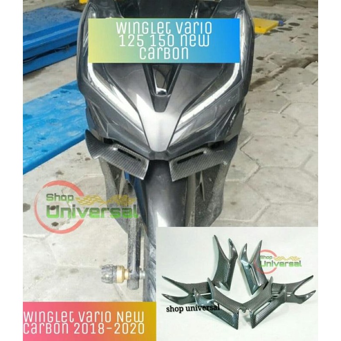 Winglet Vario 125 150 New 2018 Carbon Aksesoris Vario 2018 shopun21 Diminati Banget