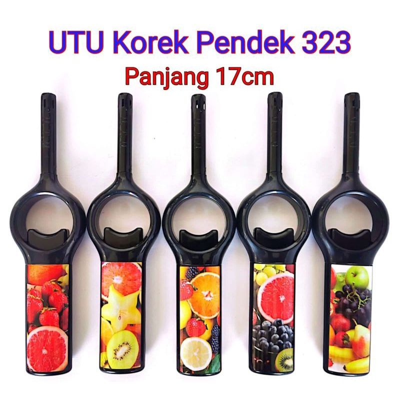 Pemantik Api UTU 17cm / Mancis Korek Api Pendek Mini / Isi Ulang Gas / Kompor / Lilin / Rokok DLL