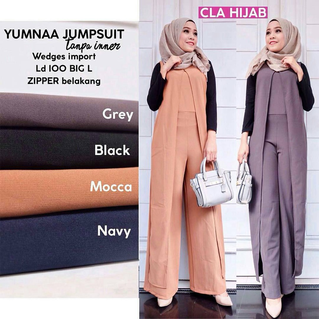 FASHION TERBARU 2019 2020 NYAMAN Baju Wanita Yumna Jumsuit Rb