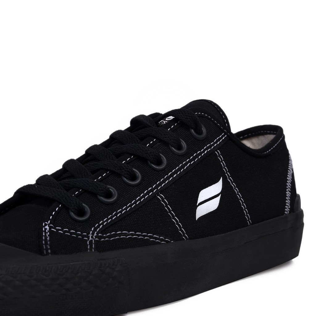 SCOTT FULL BLACK |FSTP x FORIND| Sepatu Vulcan Casual Sneakers Vulcanize Lokal Pria Footwear New Ori