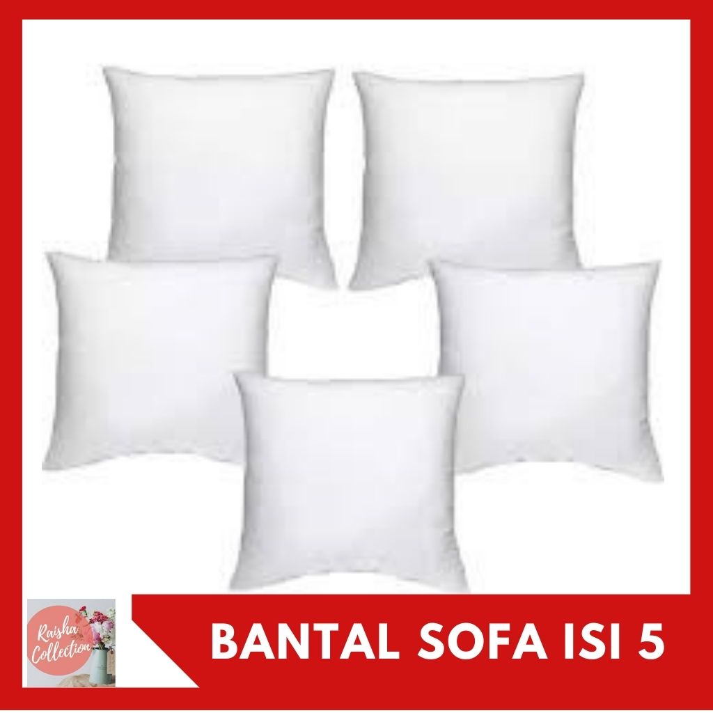 RC Bantal Sofa Bantal Kursi Polos isi 5 Bahan 100% Pure Silicone