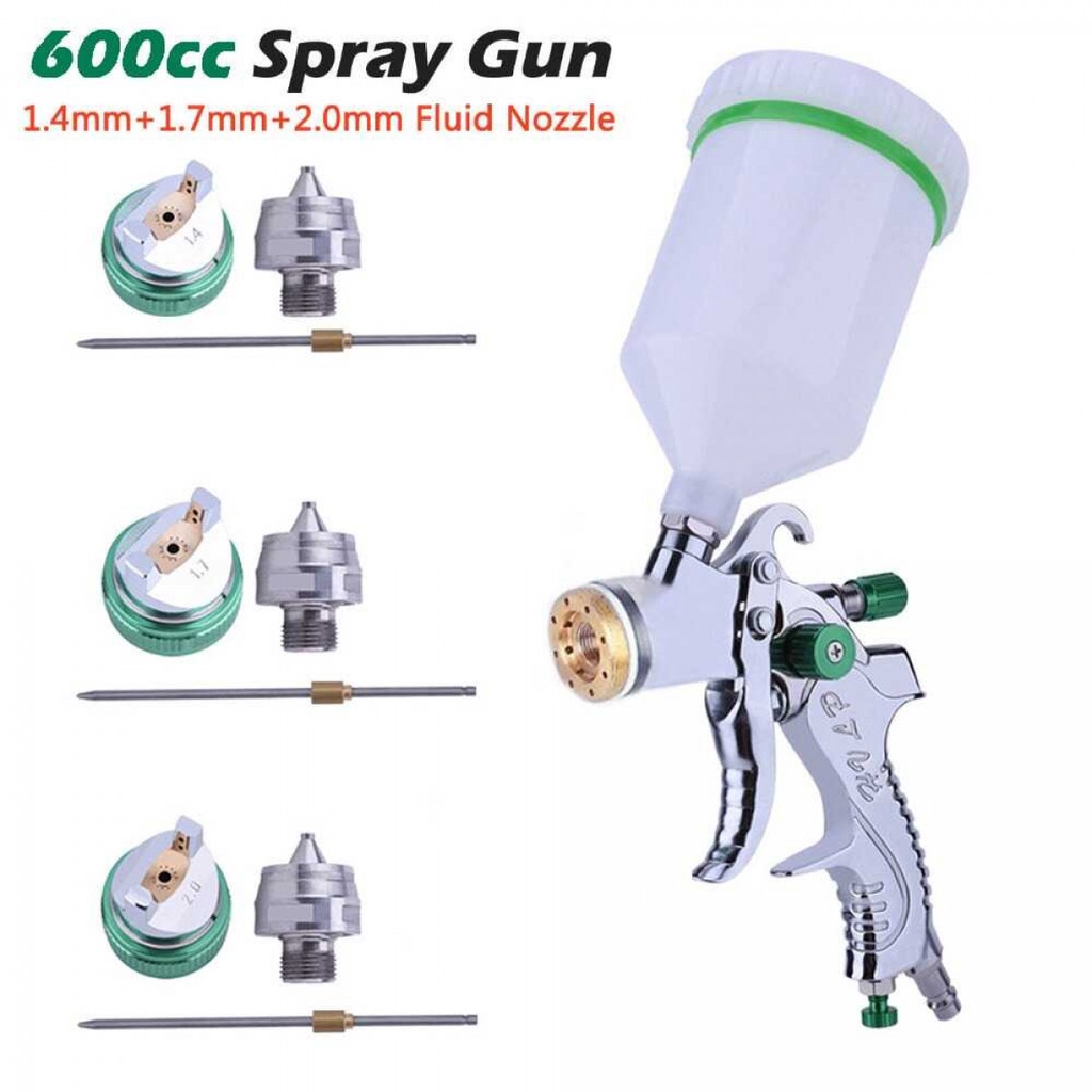 HVLP Professional Spray Gun Nozzle Airbrush 1.4/1.7/2.0mm - G2008