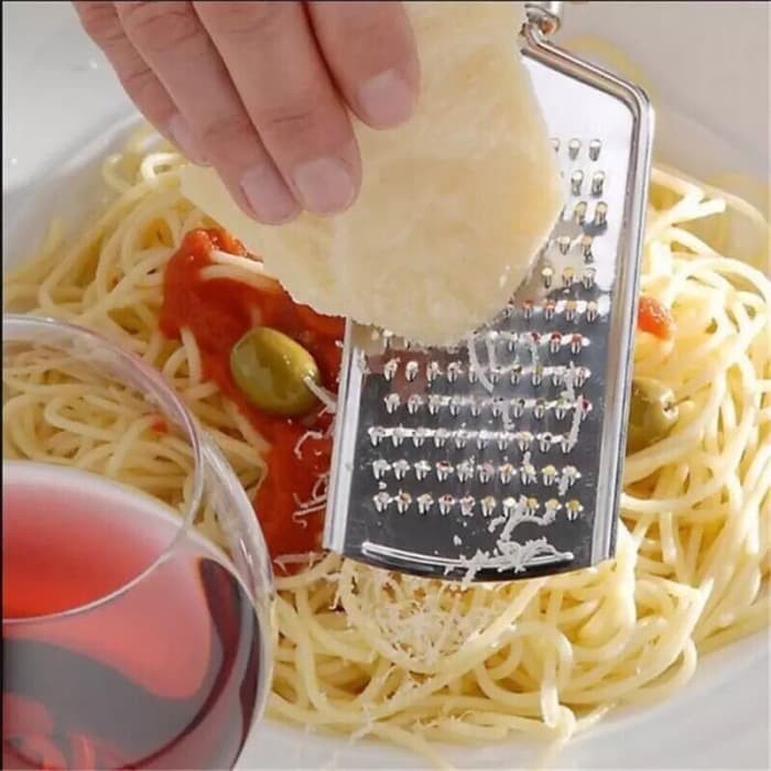 ~ PIYOSHI08 ~ Parutan Keju Alat Parut Stainless Grater Wortel Kentang Serbaguna Murah PD43