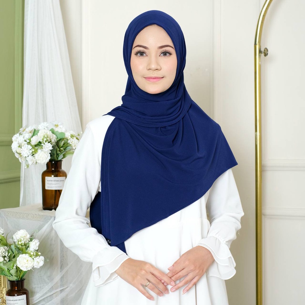 Izzy Square Instant - Albata Hijab-Izzy Navy