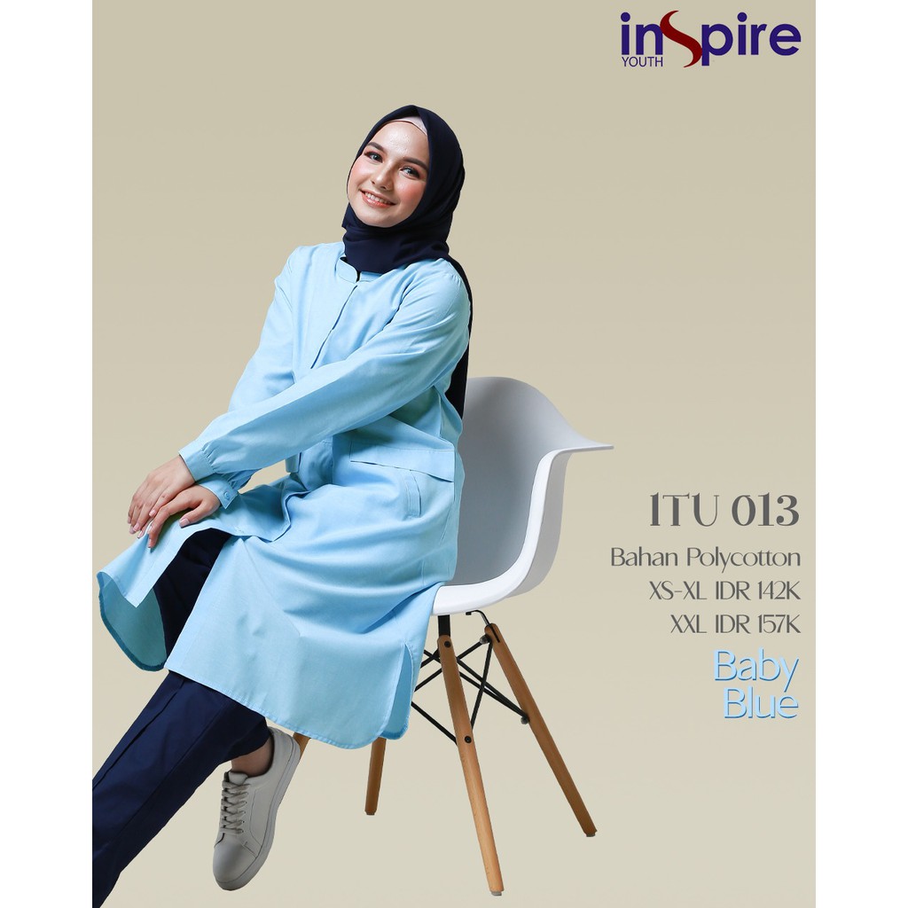 INSPIRE TUNIK ITU 13 BAHAN POLYCOTTON TUNIK MUSLIMAH TRENDY