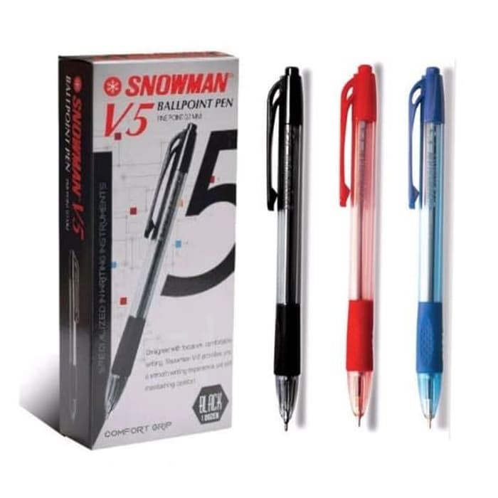 

Grosir PEN / PULPEN SNOWMAN V5 0.7MM 1 LUSIN - Hitam Keren