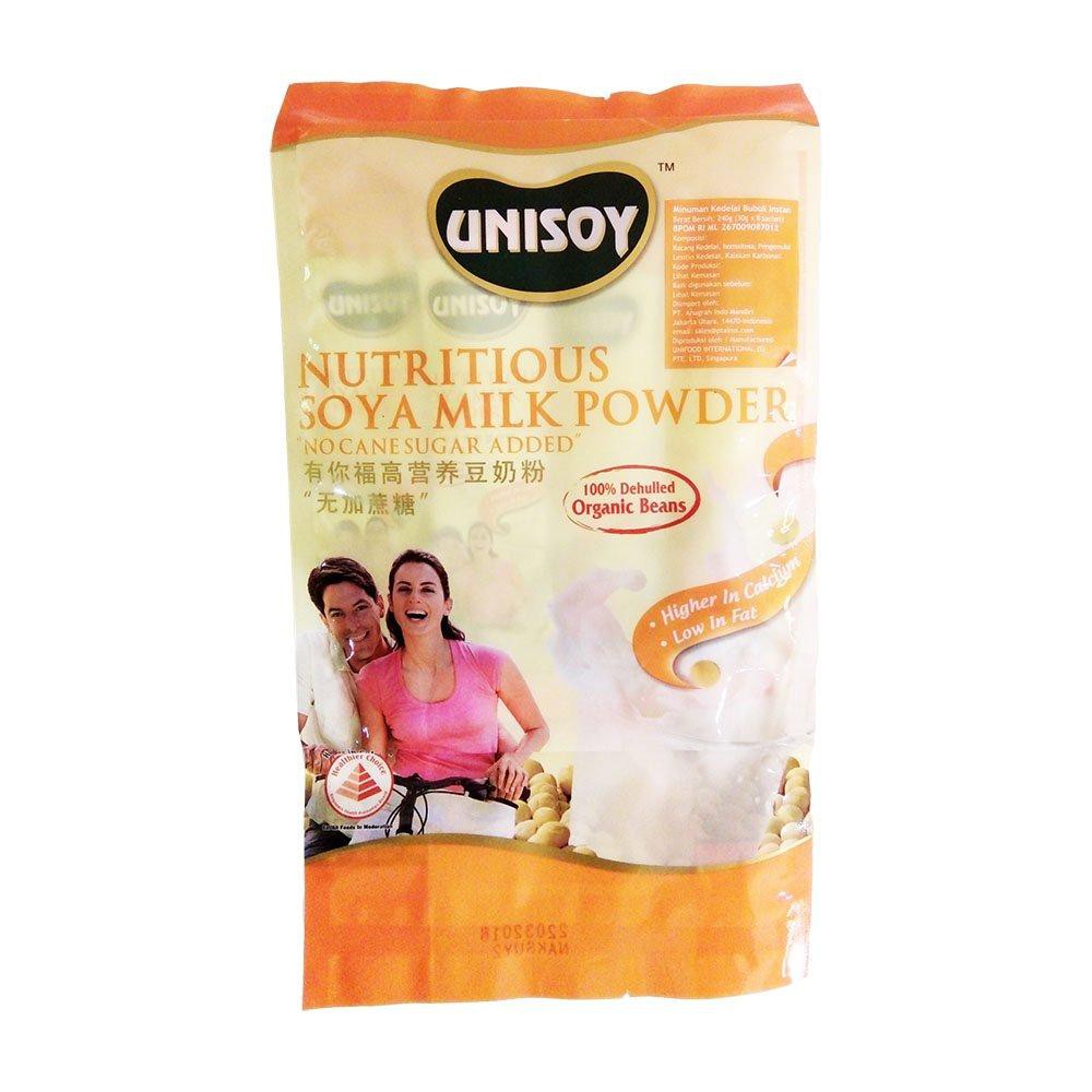 Unisoy Organic Sugar Free Soy Milk 240 gr Susu Bubuk Kedelai