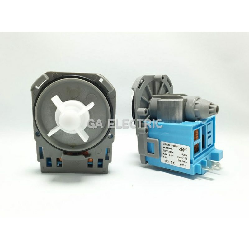 DRAIN PUMP WDP85006 BIRU MESIN CUCI ELECTROLUX FRONT LOADING MODEL PUTAR