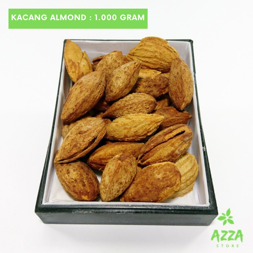 Kacang Almond Panggang Rasa 1 Kg Kulit Utuh