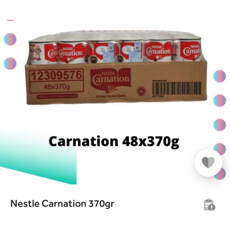 

Nestle Carnation 48 x 370gr (1 karton )