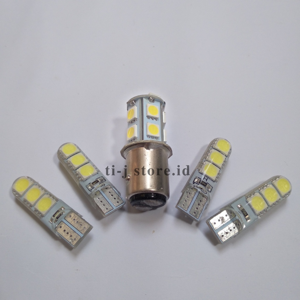 Lampu Stop Rem 13 Mata Led Kedip + 4 pcs Lampu Sen Jelly T10 Led Bisa Untuk Semua Motor