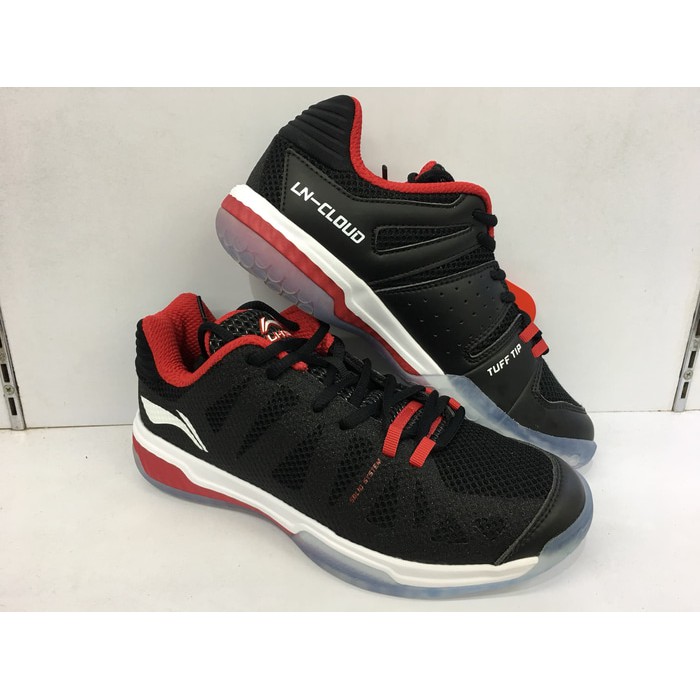 Sepatu Badminton Lining Cloud AYTN 063 Black Red