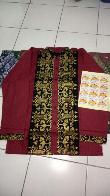 Baju Batik Pria Slimfit Modern Lengan Panjang Kombinasi Prada Sy4 Bi Premium Quality Mall