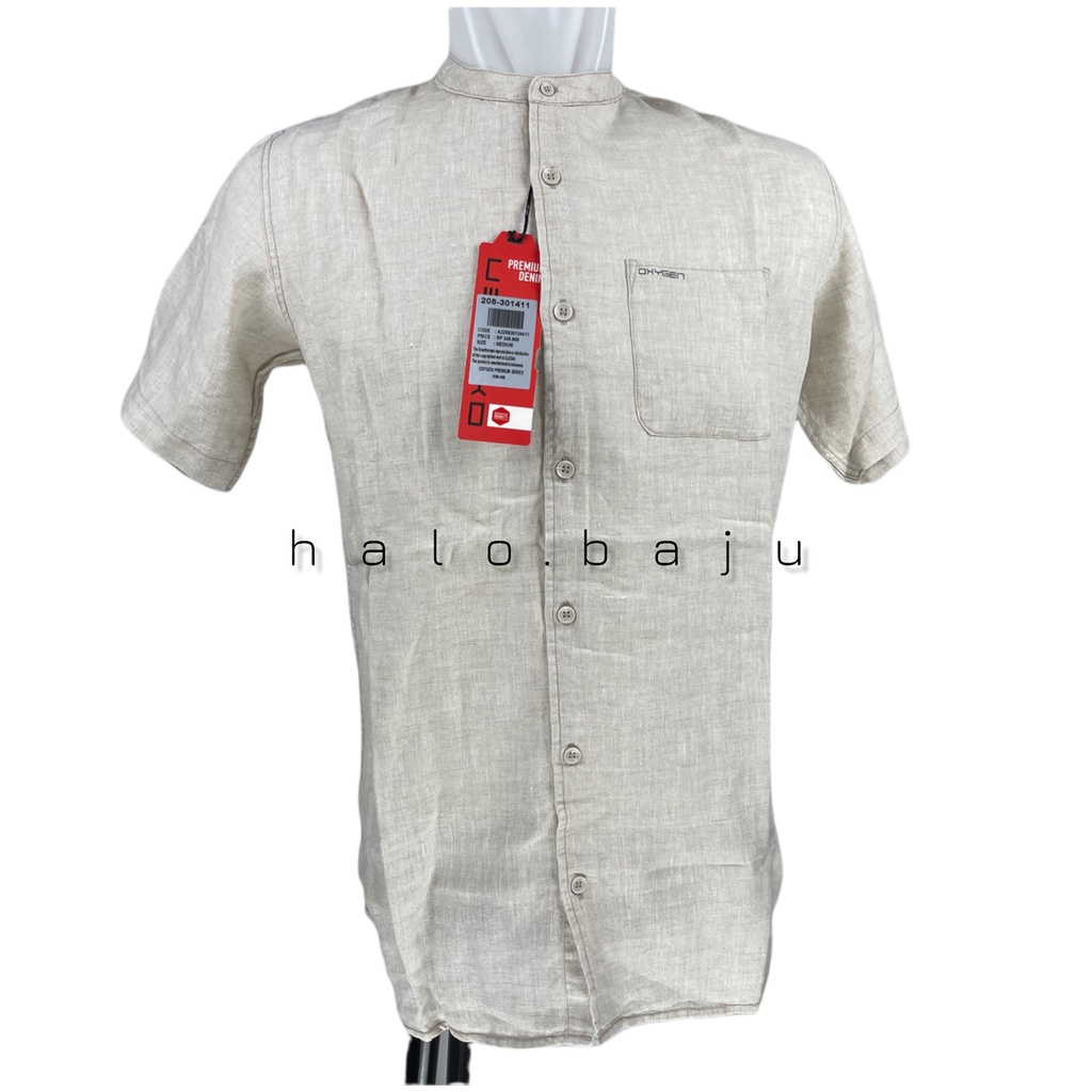 OXYGEN DENIM ORIGINAL (208-301411) KEMEJA OXYGEN - SHIRT OYGEN - KEMEJA KERAH SHANGHAI OXYGEN