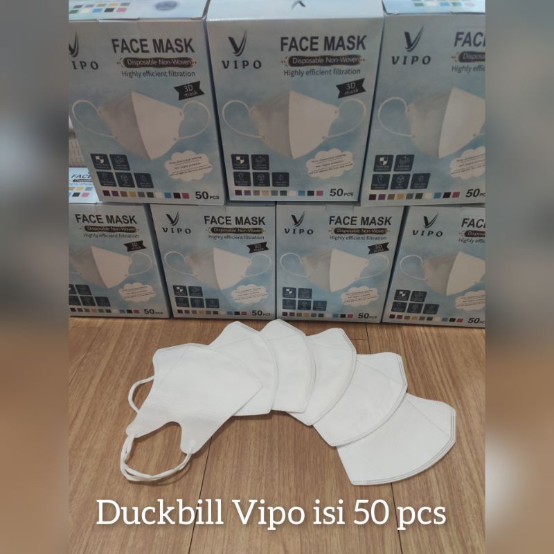 Masker Duckbill Vipo isi 50pcs