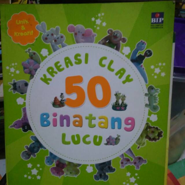 

Buku kreatif clay 50 bintang