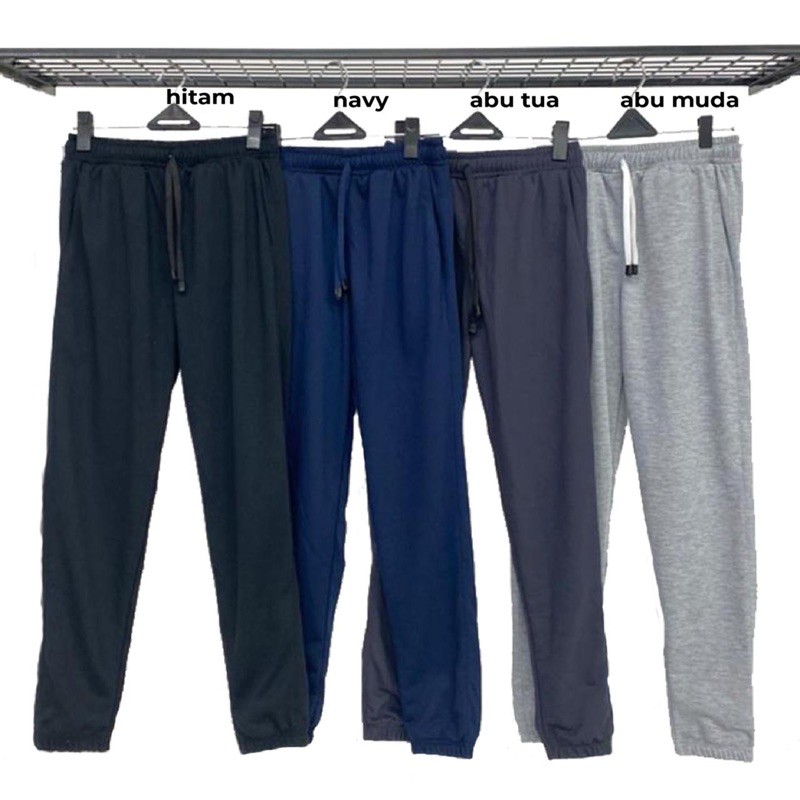 sweatpants basic color / celana olahraga / joger jogger pant panjang / celana santai pria wanita