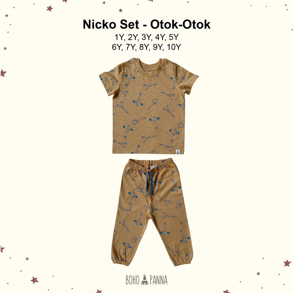 BOHOPANNA Nicko Set - Setelan Anak 6-10 tahun