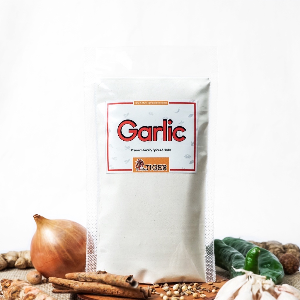 GARLIC POWDER - Bawang Putih / Bahan kaldu - Seasoning / Bumbu Tiger