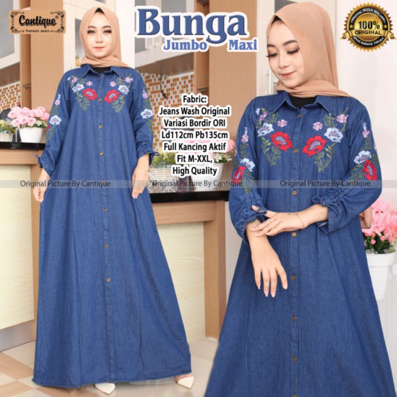 Bunga Jumbo Maxy// Maxy Bordir Jumbo Jeans