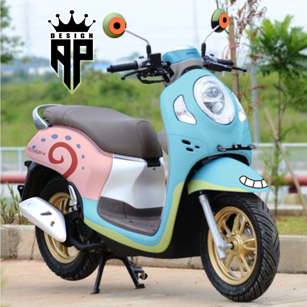 decal sticker scoopy full body FI untuk full dasbor bisa chat scopy dekal stiker skopi karbu 2010 20