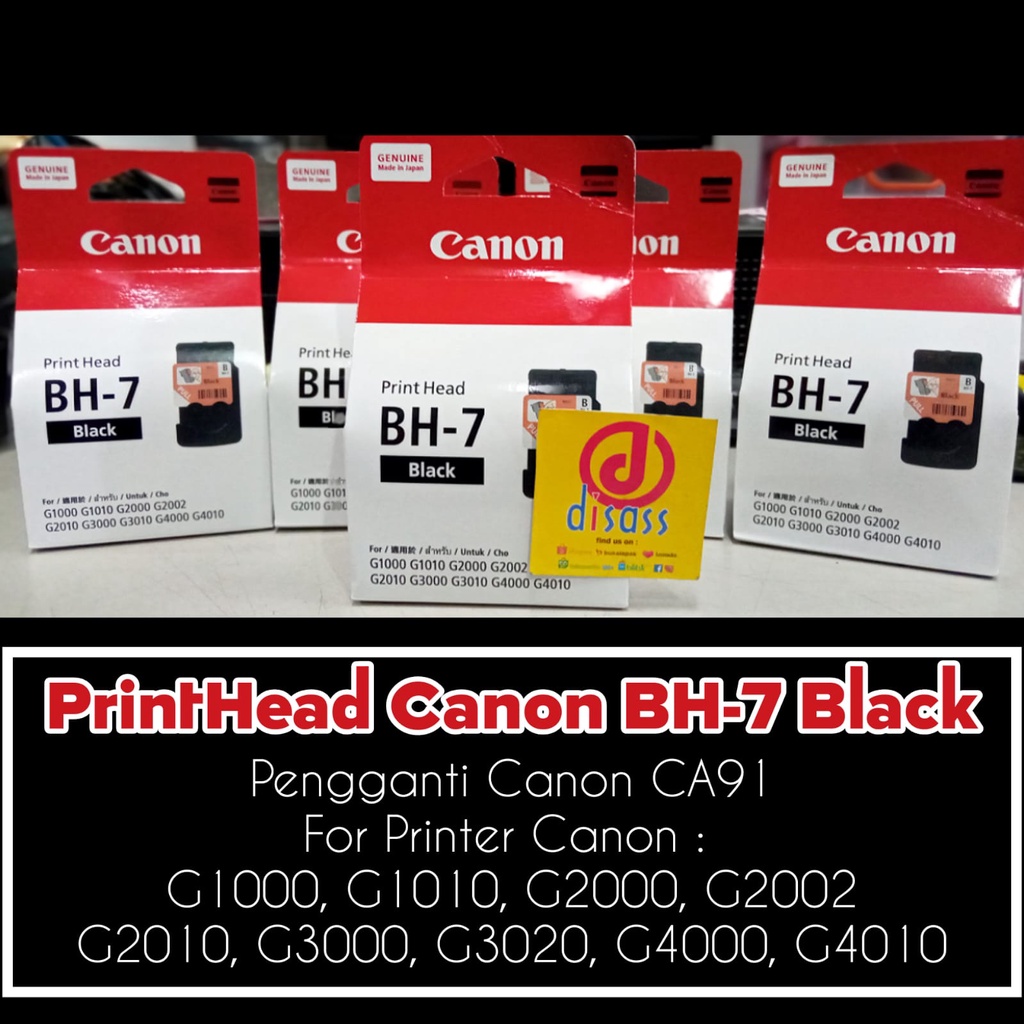 CARTRIDGE CANON BH7 PENGGANTI CA91 CANON G2000 - DISASS JOGJA