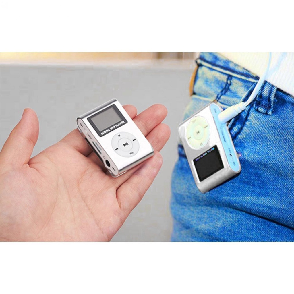 (100% BARANG ORI) ZUCZUG Pod MP3 Player TF Card dengan Klip &amp; LCD - ZC10