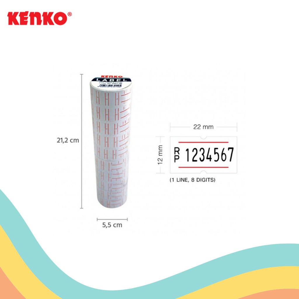 

LABEL HARGA 1 LINE KENKO 6001-2R (1 SLOP)