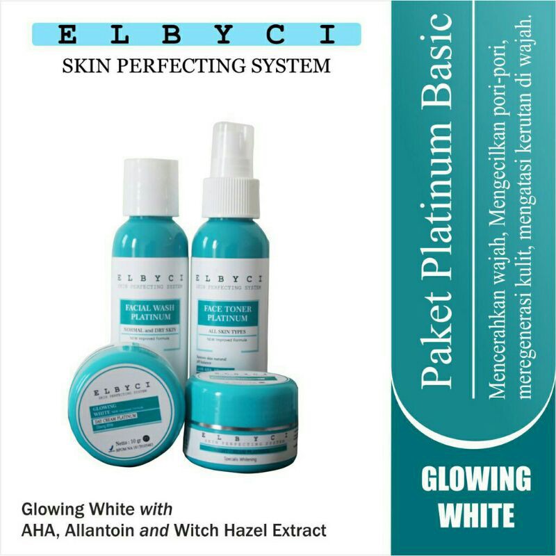 PAKET PLATINUM ELBYCI - CREAM PEMUTIH WAJAH BUMIL BUSUI IBU HAMIL BPOM AMAN