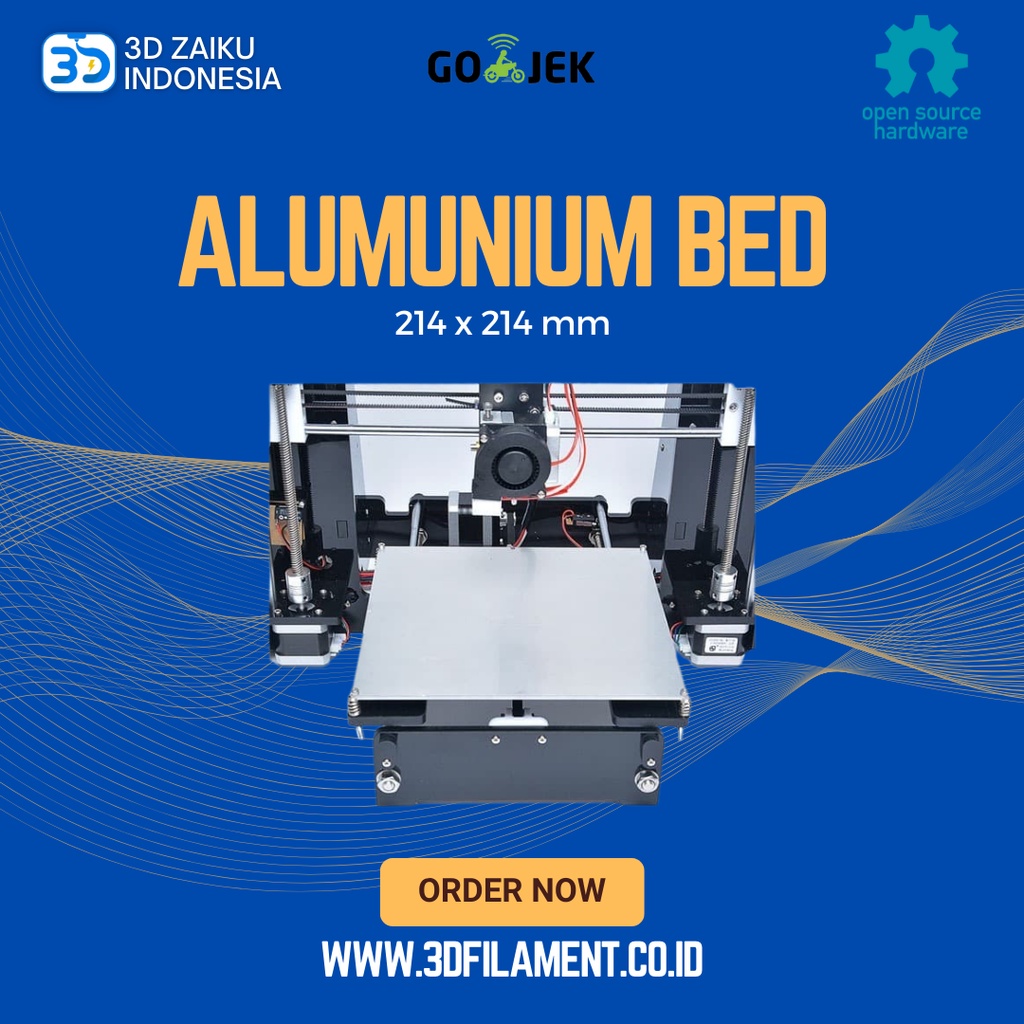 Alumunium Bed for Reprap 3D Printers