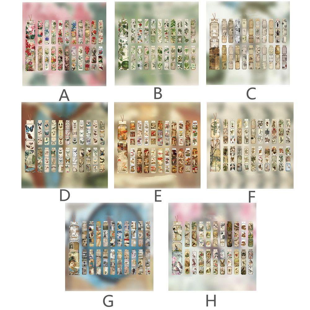 Solighter 40pcs/pack Retro Kertas Stiker Vintage Album Jurnal Stempel Hias
