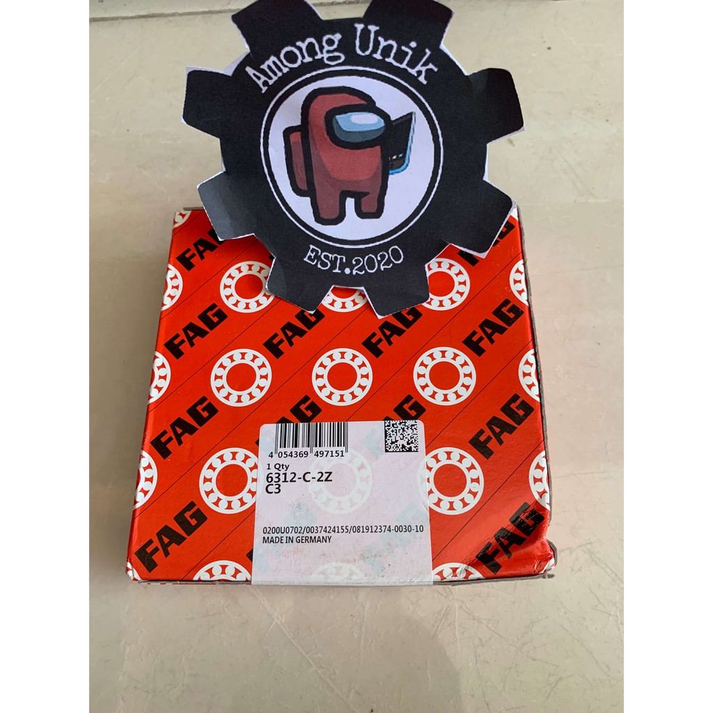 BEARING 6312 ZZ C3 FAG