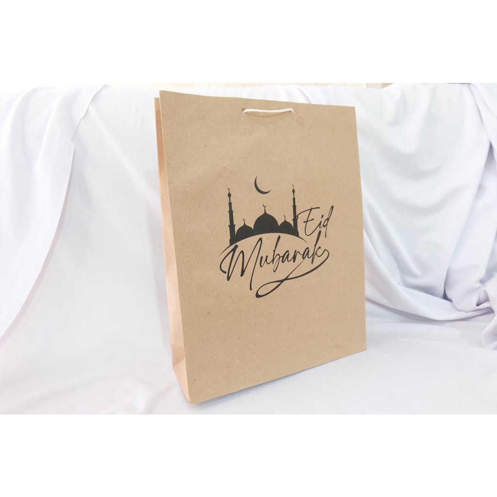 

PAPER BAG COKLAT SABLON EID MUBARAK READY STOCK