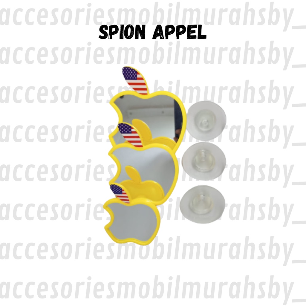 Spion Apel Tempel Dalam Spot Mirror Kaca Cembung Isi 3 pcs