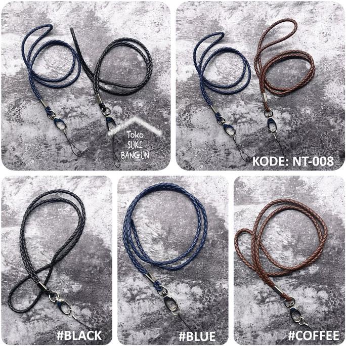 

[[COD]] Tali Lanyard Name Tag ID Card Strap PU Leather Braided Deluxe NT-008 LIMITED EDITION Kode 1432