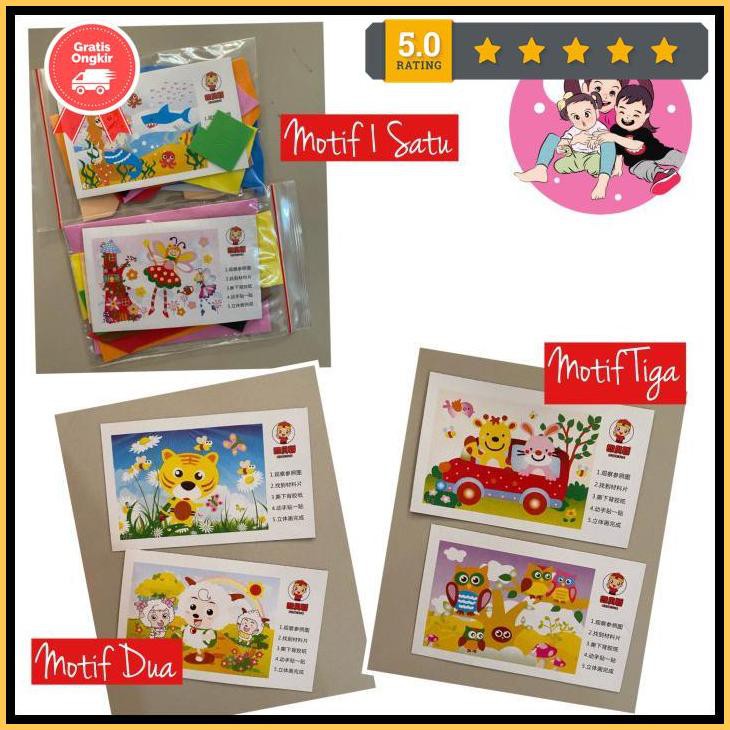 

Paket Edukasi Diy Buku Unik Dengan Sticker Eva Foam Puzzle Free Masker Free898