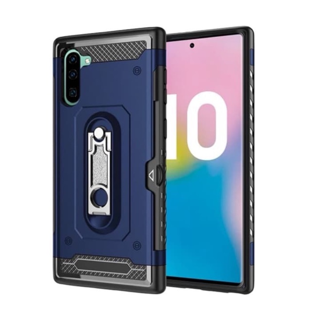 Case Samsung Note 10 Plus Casing Kickstand Armor Model Spigen Standing