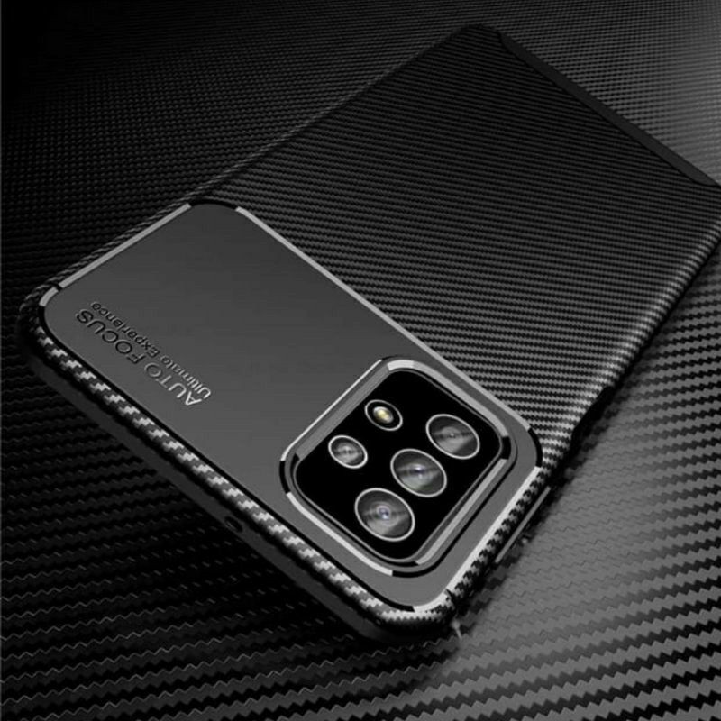 Samsung A32 4G / A52 / A72 Softcase Focus Carbon Original Cover Tebal Silikon Soft Case