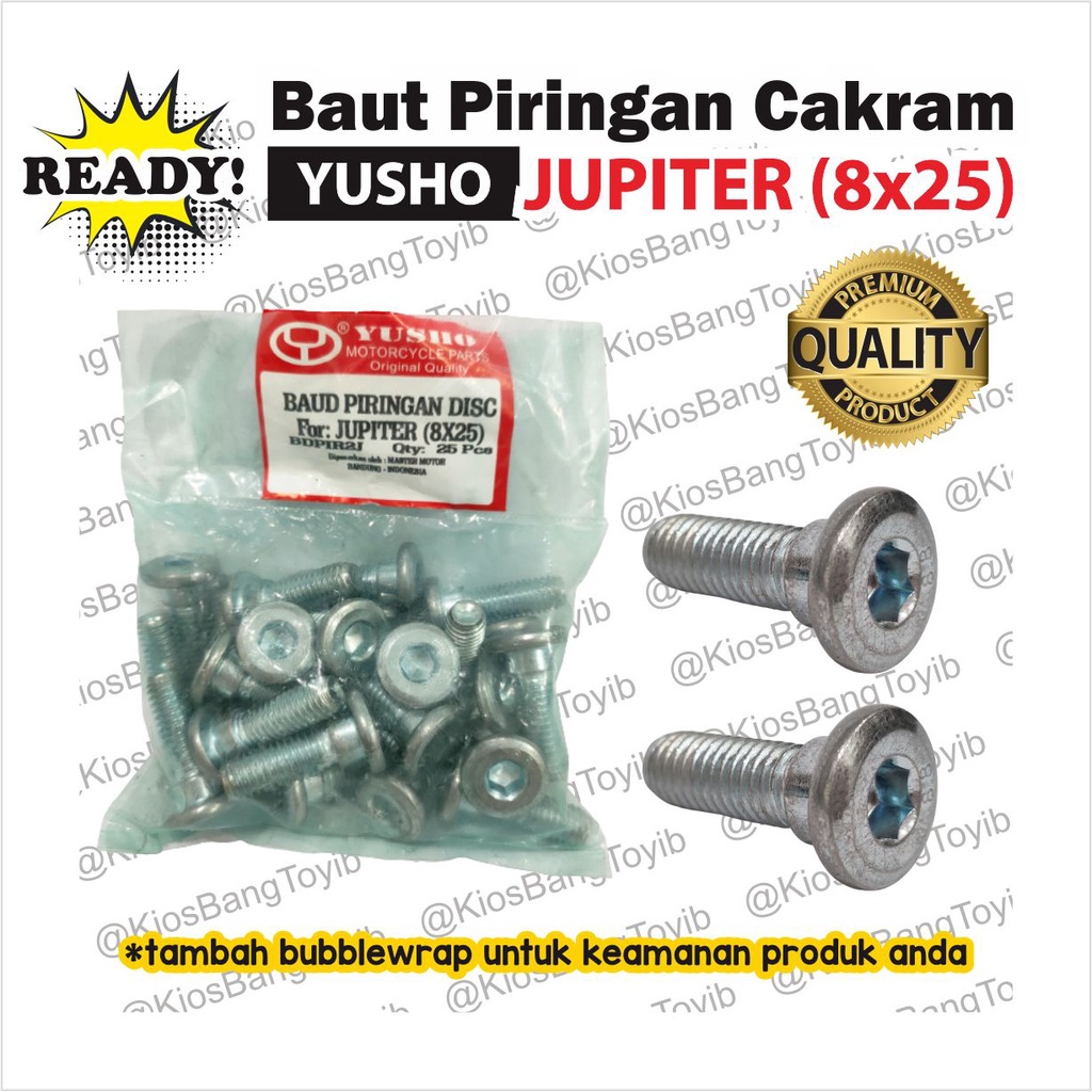 Baut Piringan Cakram Disc (1pc) - Yamaha Jupiter 8x25  (YUSHO)