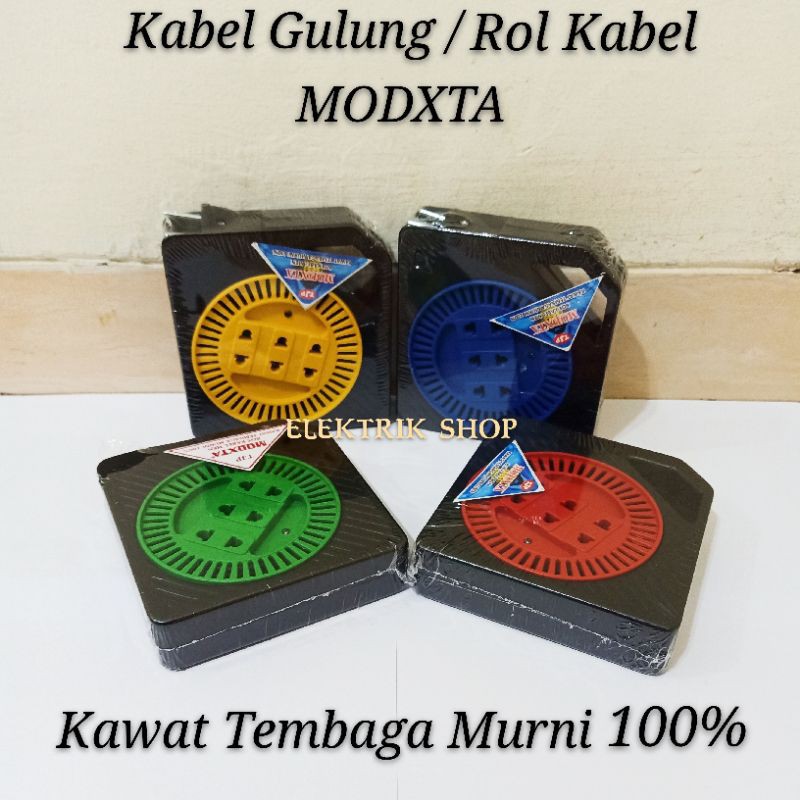 KABEL GULUNG / ROLL KABEL MODXTA / STOP KONTAK KABEL TEMBAGA MURNI