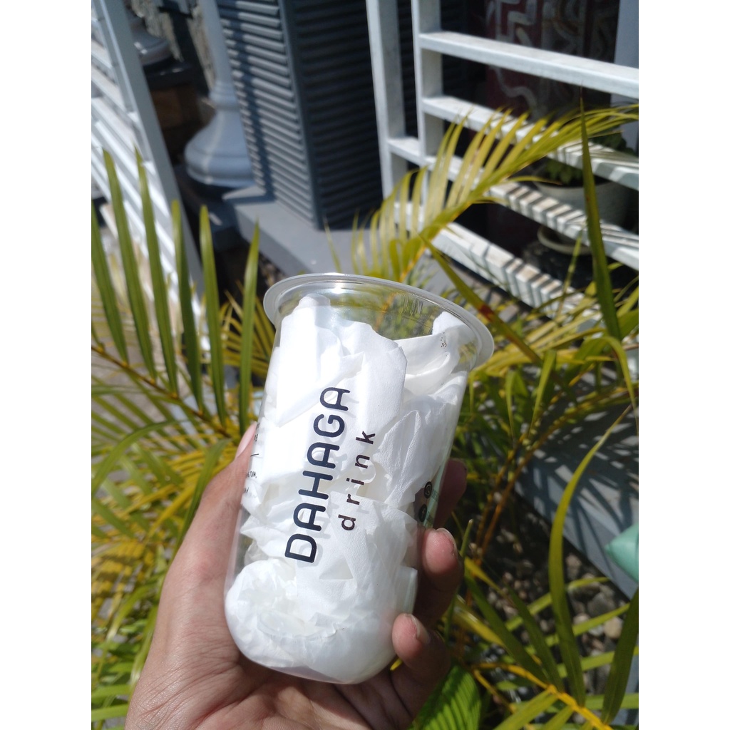 

cetak logo cup plastik oval termurah 14 oz 16oz