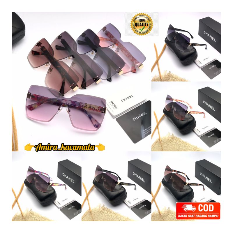 Kacamata Wanita Kacamata Fashion[Chanel.1858]Lensa UV Premium