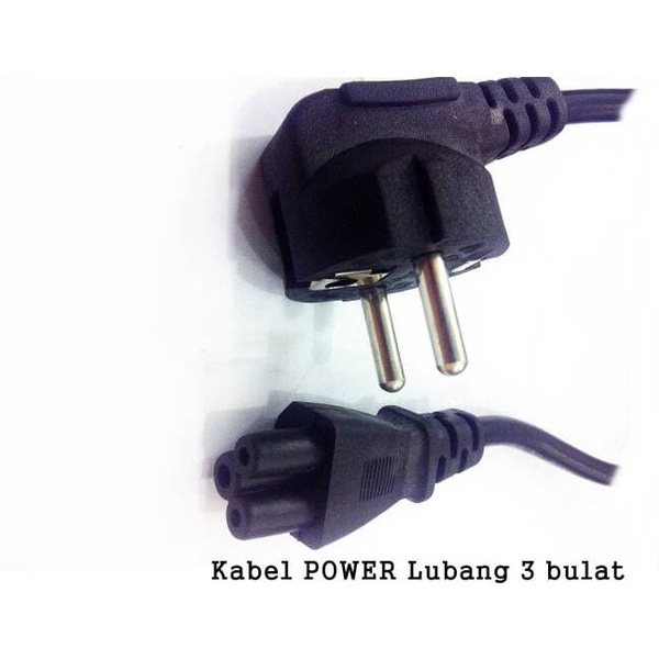 Elektronik Kabel Power lubang 3 bulat CPU Monitor DLL.