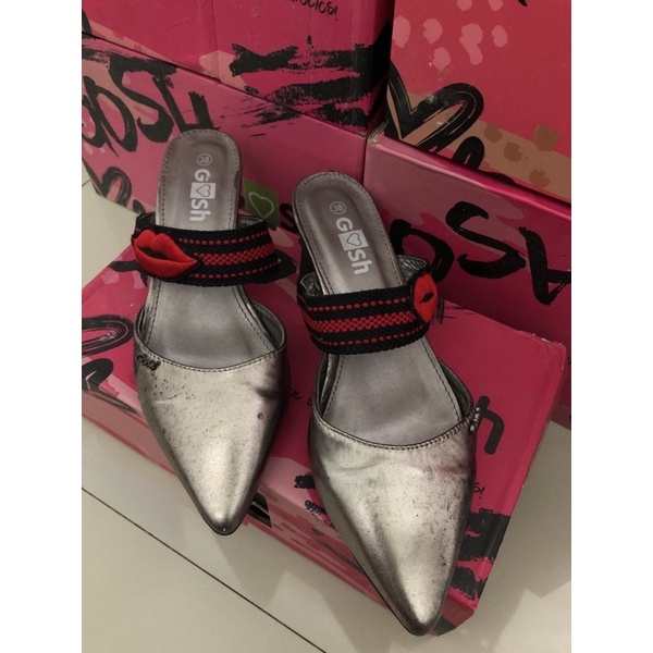 Sandal tinggi 3cm #Sandal selop #Sendal gosh selop size 38 kecil