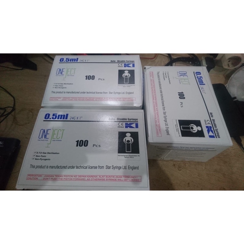 Oneject Syringe / Spuit 0.5 Ml Vaksin Hytrfu67