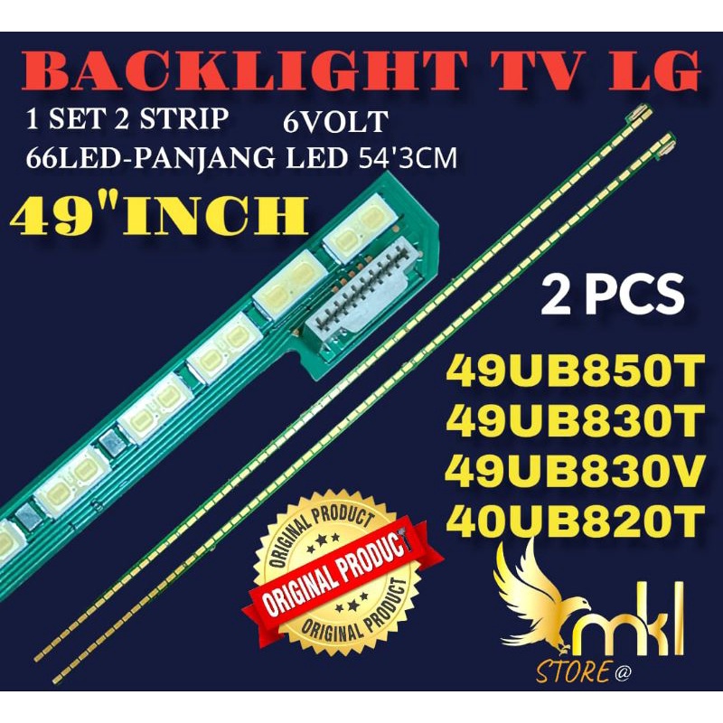 BACKLIGHT TV LED 49'INCH LG 49UB830T-49UB830V-49UB850T-49UB820T BACKLIGHT TV LED LG49INCH